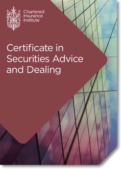 Certificate in Securities Advice and Dealing 