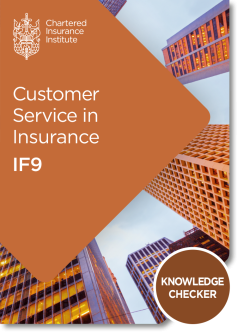 Customer Service in Insurance (IF9) - Knowledge Checker 