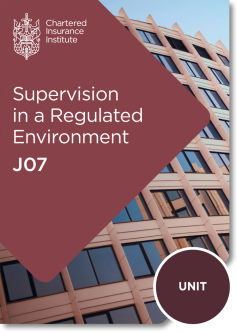 Supervision in a Regulated Environment (J07)